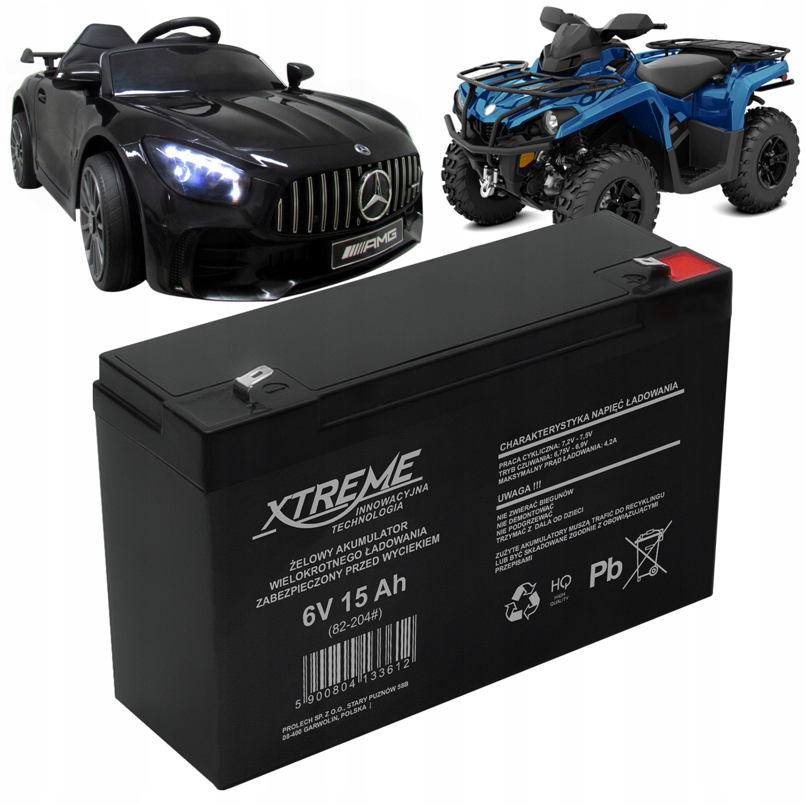 Akumulátor Xtreme 6 V 7,2 Ah